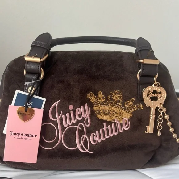 Juicy Couture- Chocolate on Chocolate The Key To Juicy Satchel - Picture 6 of 6
